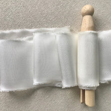Load image into Gallery viewer, White Silk Ribbons