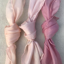 Load image into Gallery viewer, Set of 3 Small Silk Scarves ~ Silk Pocket Squares