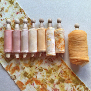 Pale Apricot Crinkled Silk Chiffon