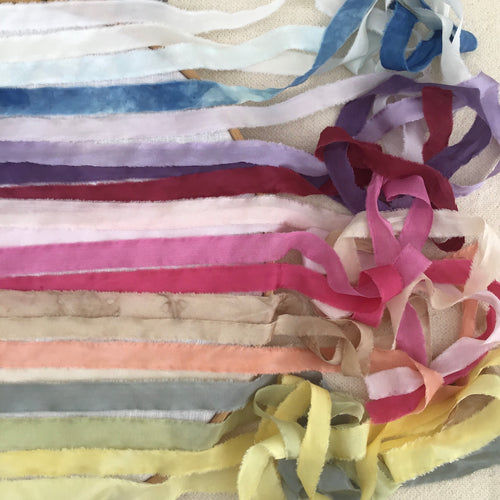 Complete set of narrow silk ribbons ~ A perfect gift