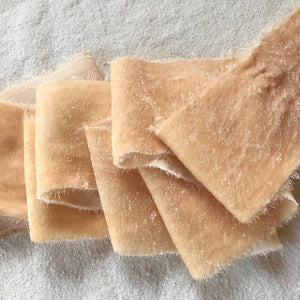 Dark Champagne Silk Velvet Ribbon