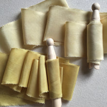 Load image into Gallery viewer, Mustard &amp; Pale Mustard Silk Ribbon