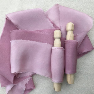 Berry Silk Ribbons ~ Pale and Dark