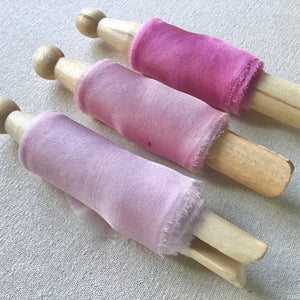 Lazos de gasa de seda, Rosa: rosa, medio y muy pálido 