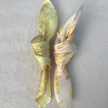Load image into Gallery viewer, ON SALE Set of 2 Patterned Small Silk Scarves ~ Silk Pocket Squares