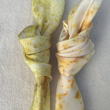 Load image into Gallery viewer, ON SALE Set of 2 Patterned Small Silk Scarves ~ Silk Pocket Squares