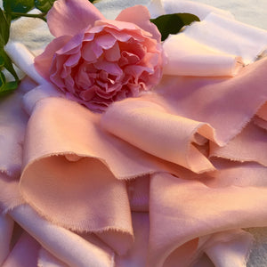 Lazos de seda rosa palo 