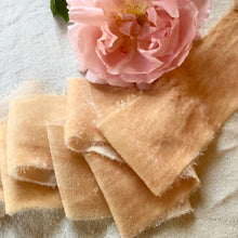 Load image into Gallery viewer, Dark Champagne Silk Velvet Ribbon