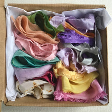 Load image into Gallery viewer, A box of narrow silk ribbons ~ Pastels or Brights